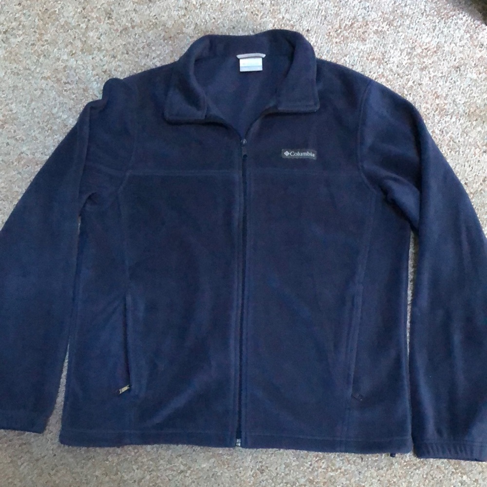 Columbia Mens Mountain Fleece Jacket Navy size M